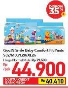 Promo Harga Goon Smile Baby Comfort Fit Pants M30, S32, L28, XL26 26 pcs - Carrefour