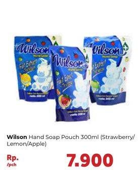 Promo Harga WILSON Hand Soap Strawberry, Lemon, Apple 300 ml - Carrefour