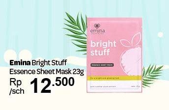 Promo Harga EMINA Bright Stuff Essence Sheet Mask 23 gr - Carrefour