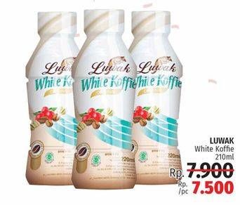 Promo Harga Luwak White Koffie Ready To Drink 220 ml - LotteMart