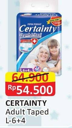 Promo Harga Certainty Adult Diapers L10 10 pcs - Alfamart