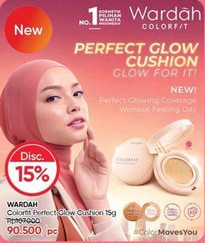Promo Harga WARDAH Colorfit Perfect Glow Cushion  - Guardian