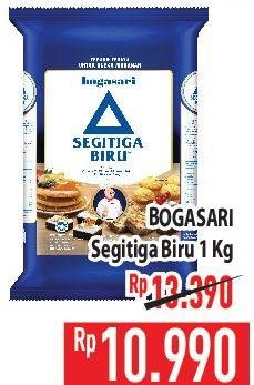 Promo Harga Bogasari Tepung Terigu Segitiga Biru 1000 gr - Hypermart