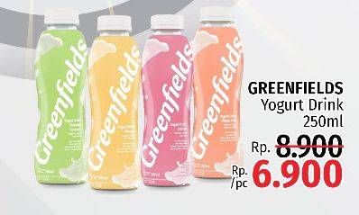 Promo Harga GREENFIELDS Yogurt Drink 250 ml - LotteMart
