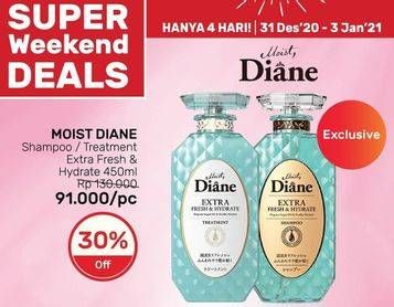 Promo Harga MOIST DIANE Shampoo Extra Fresh Hydrate 450 ml - Guardian