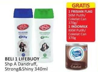 Promo Harga LIFEBUOY Shampoo Anti Dandruff, Strong Shiny 340 ml - Alfamart