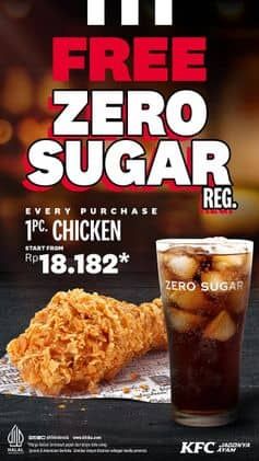 Promo Harga Free Zero Sugar  - KFC