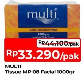 Promo Harga Multi Facial Tissue 1000 gr - TIP TOP