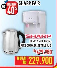 Promo Harga SHARP Dispense/Iron/Rice Cooker/Kettle Jug  - Hypermart