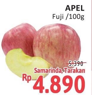 Promo Harga Apel Fuji per 100 gr - Alfamidi