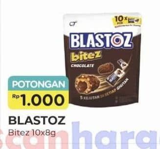 Promo Harga Blastoz Bitez Chocolate 80 gr - Alfamart