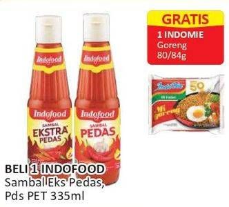Promo Harga Indofood Sambal Ekstra Pedas 335 ml - Alfamart