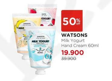 Promo Harga WATSONS Milk Yogurt Hand Cream 60 ml - Watsons