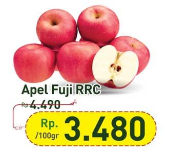 Promo Harga Apel Fuji RRC per 100 gr - Hypermart