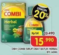 Promo Harga Obh Combi Herbal 60 ml - Superindo