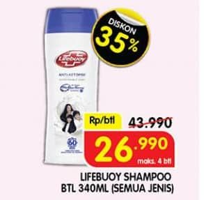 Promo Harga Lifebuoy Shampoo All Variants 340 ml - Superindo