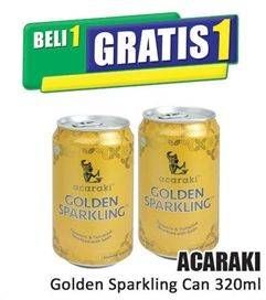 Promo Harga Acaraki Golden Sparkling 320 ml - Hari Hari
