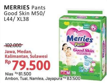 Promo Harga Merries Pants Good Skin L44, M50, XL38 38 pcs - Alfamidi