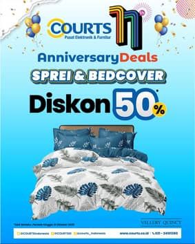 Promo Harga Vallery Sprei  - COURTS