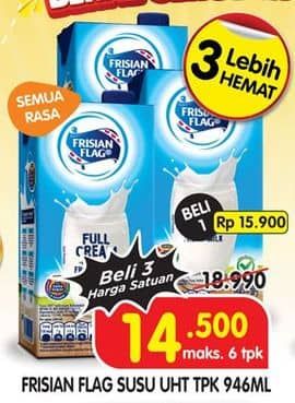 Promo Harga Frisian Flag Susu UHT Purefarm All Variants 946 ml - Superindo