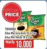 Promo Harga Torabika Gilus Mix Gula Aren, Vanilla per 10 sachet 23 gr - Hypermart