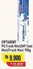 Promo Harga Ciptadent Pasta Gigi Maxi 12 Plus Fresh Mint, Cool Mint 190 gr - Alfamart