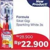 Promo Harga FORMULA Sikat Gigi Sparkling White Soft 3 pcs - Alfamart