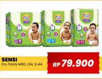 Promo Harga Sensi Dry Pants M60, L54, XL44 44 pcs - Yogya