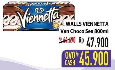 Promo Harga WALLS Ice Cream Viennetta Choco Vanila 800 ml - Hypermart