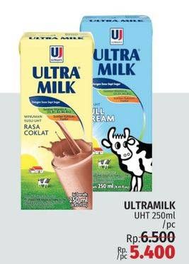 Promo Harga ULTRA MILK Susu UHT 250 ml - LotteMart