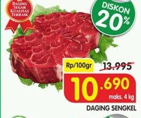 Promo Harga Daging Sengkel (Shankle) per 100 gr - Superindo