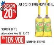 Promo Harga 3M SCOTCH BRITE Absorption Mop ID-72  - Hypermart