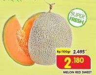 Promo Harga Melon Red Sweet per 100 gr - Superindo