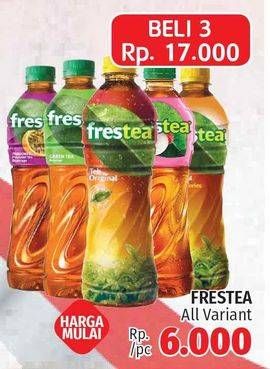 Promo Harga FRESTEA Minuman Teh All Variants per 3 botol - LotteMart