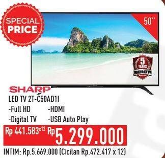 Promo Harga SHARP 2T-C50AD1i Full-HD 50"  - Hypermart