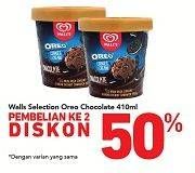 Promo Harga WALLS Selection Oreo Cookies Cream Chocolate 410 ml - Carrefour