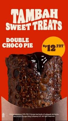 Promo Harga Double Choco Pie  - Burger King