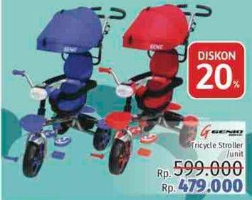 Promo Harga GENIO Tricycle Stroller  - LotteMart