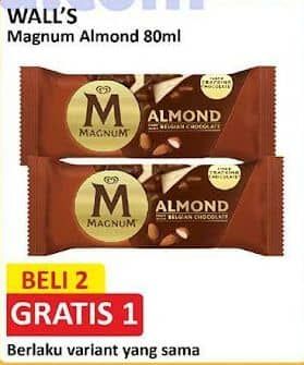 Promo Harga Walls Magnum Almond 90 ml - Alfamart