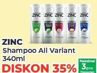 Promo Harga ZINC Shampoo All Variants 340 ml - Yogya