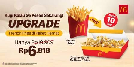 Promo Harga Upgrade French Fries  - McD