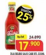 Promo Harga Dua Belibis Saus Cabe 335 ml - Superindo