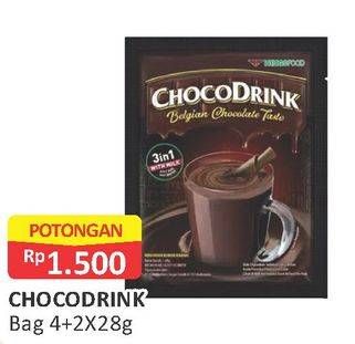 Promo Harga Choco Drink Belgian Chocolate Taste per 6 pcs 28 gr - Alfamart