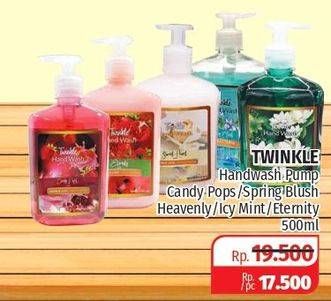 Promo Harga TWINKLE Hand Wash Candy Pops, Spring Blush Heavenly, Icy Mint, Eternity 500 ml - Lotte Grosir