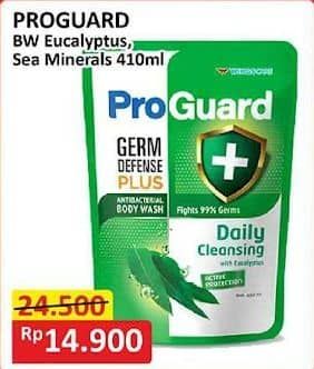 Promo Harga Proguard Body Wash Daily Cleansing With Eucalyptus, Daily Purifying With Sea Minerals 450 ml - Alfamart