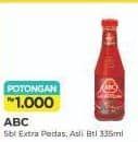 Promo Harga ABC Sambal Extra Pedas, Asli 335 ml - Alfamart