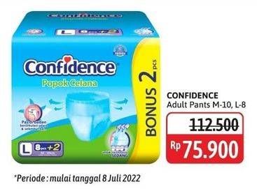 Promo Harga Confidence Adult Diapers Pants M10+2, L8+2 10 pcs - Alfamidi