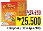 Promo Harga Champ Sosis/Bakso Ayam  - Hypermart