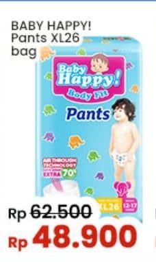 Promo Harga Baby Happy Body Fit Pants XL26 26 pcs - Indomaret