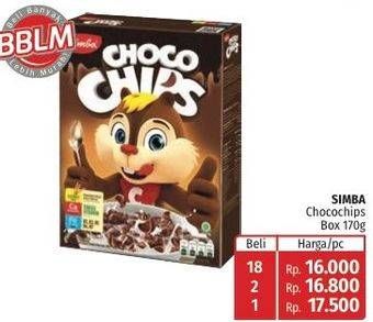 Promo Harga Simba Cereal Choco Chips Coklat 170 gr - Lotte Grosir